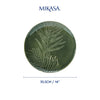 Mikasa Jardin Stoneware Round Serving Platter, 35.5cm, Green