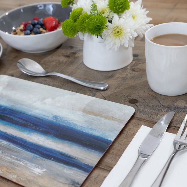 Creative Tops Blue Abstract Pack Of 4 Large Premium Placemats image 5