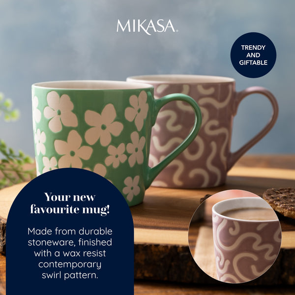 Mikasa Textured Purple Swirl Mug, 360ML image 9