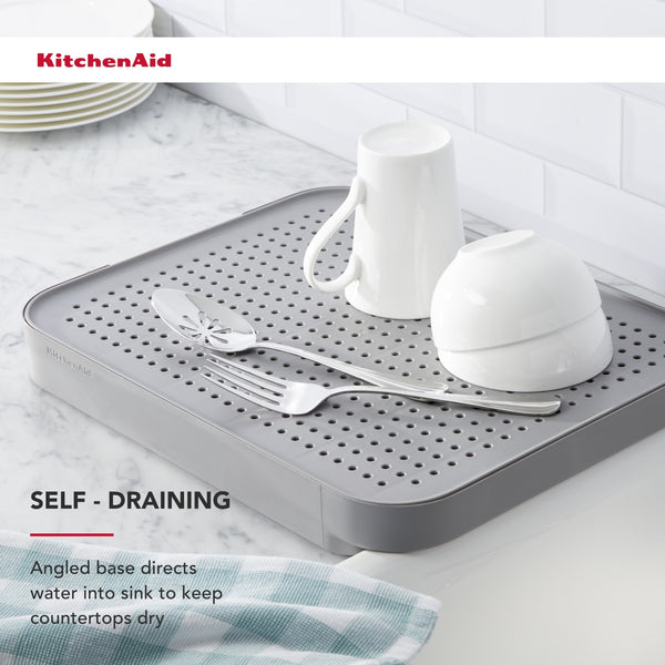 KitchenAid 3pc Sink Set with Dish Drying Rack, Board and Sink Mat image 10