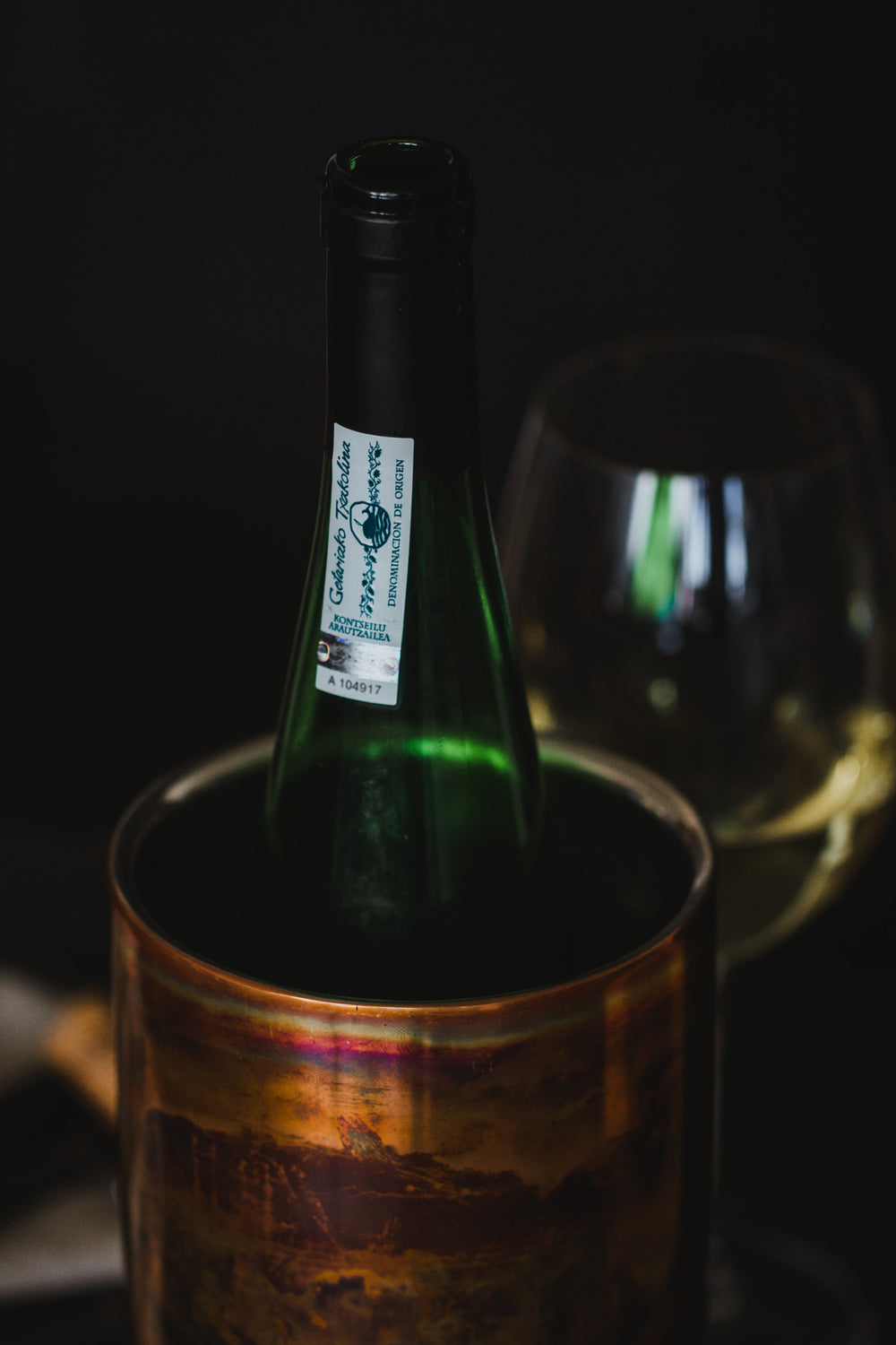 BarCraft Stainless Steel Iridescent Copper-Coloured Wine Cooler