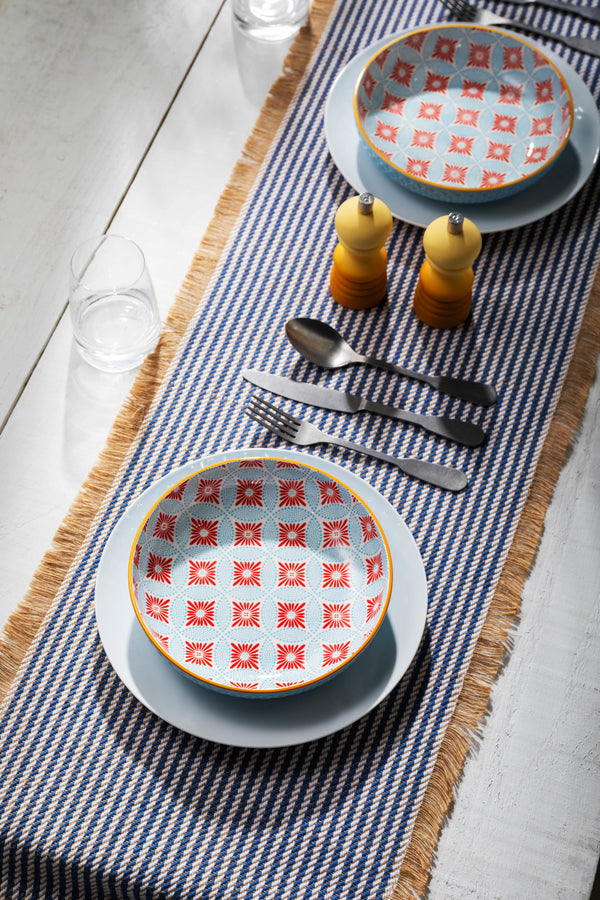 Mikasa Blue Mosaic Stoneware Bowl, 21cm image 5