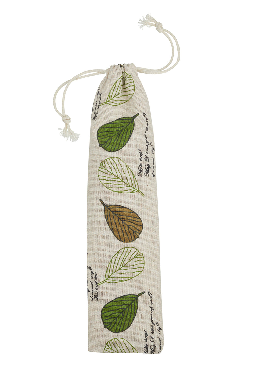 Natural Elements Reusable Bamboo Cutlery Set in Fabric Pouch