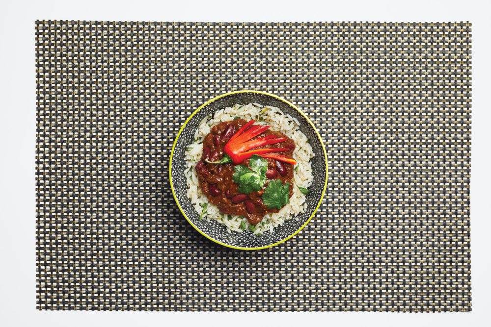 Set of 4 KitchenCraft Black and White Floral Ceramic Bowls