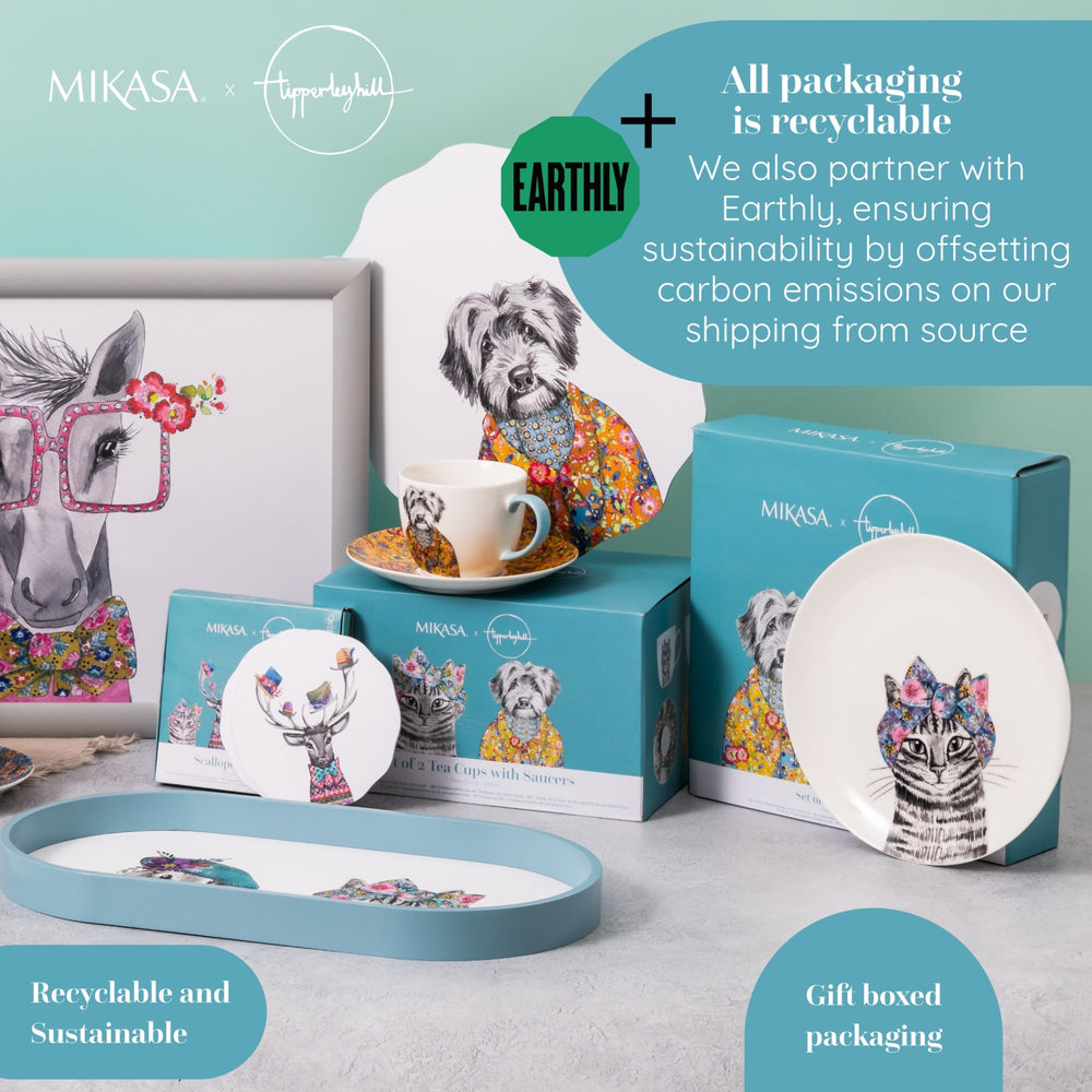 Mikasa Tipperleyhill Decorative Porcelain Utensil Pot Holder, 14 x 17CM