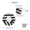Mikasa Luxe Deco Geometric Stripe China Espresso Cups and Saucers, Set of 2, 100ml image 8
