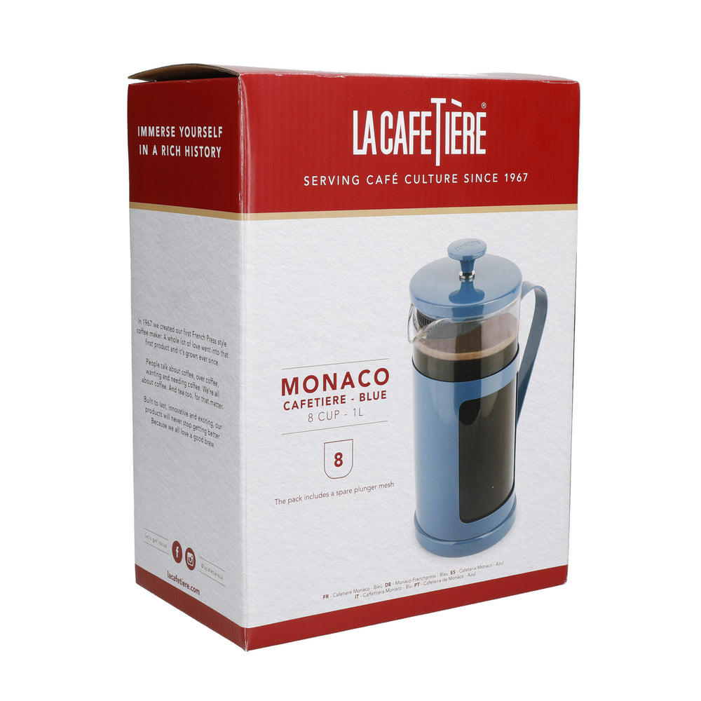 La Cafetière Monaco Navy Blue Cafetière - 8 Cup