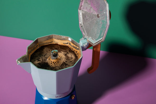 La Cafetière Espresso Pot 6 Cup, Sky Blue image 5