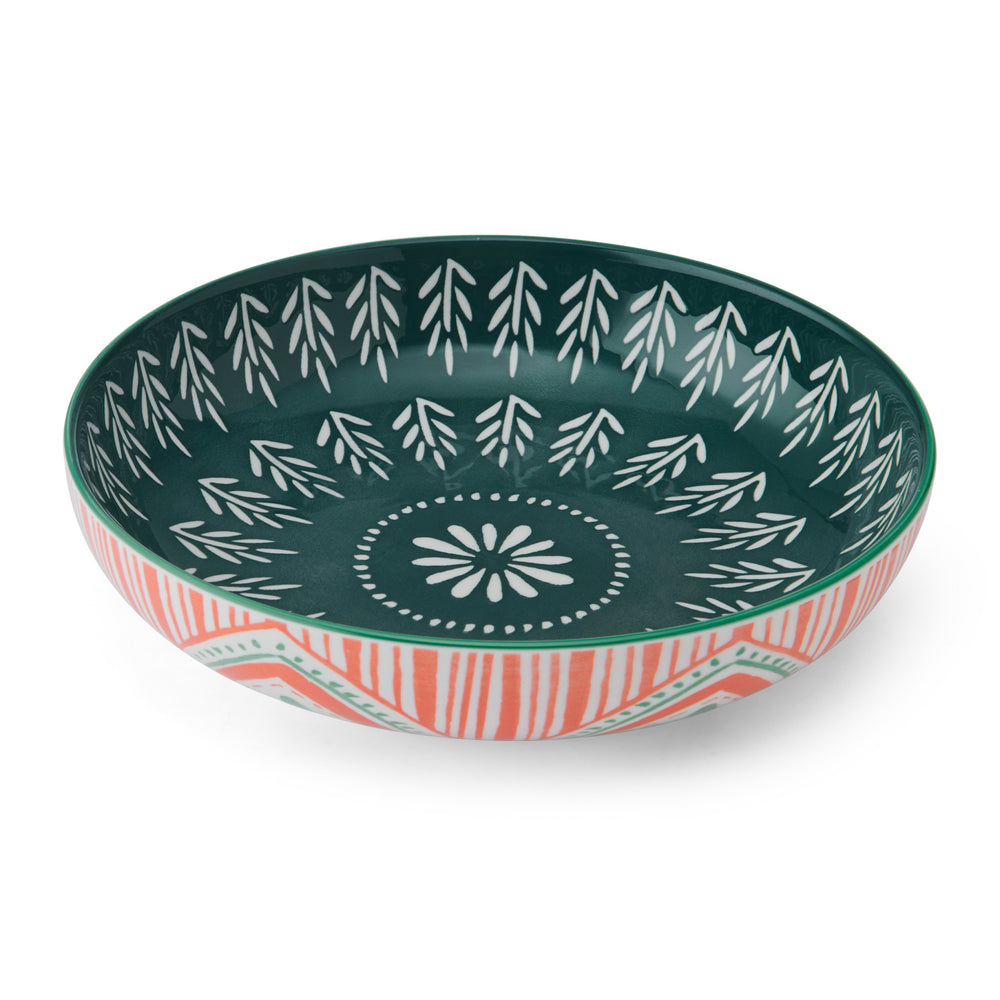 Mikasa Folk Pattern Stoneware Bowl, 21 cm image 1