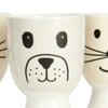KitchenCraft Cat and Dog Egg Cup Set - Porcelain, 4 Pieces image 10