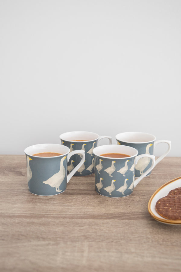 KitchenCraft Fluted Geese Design Mugs - Set of 4 image 7