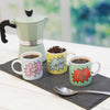 Set of 6 KitchenCraft 80ml Porcelain Cool Dude Espresso Cups image 2