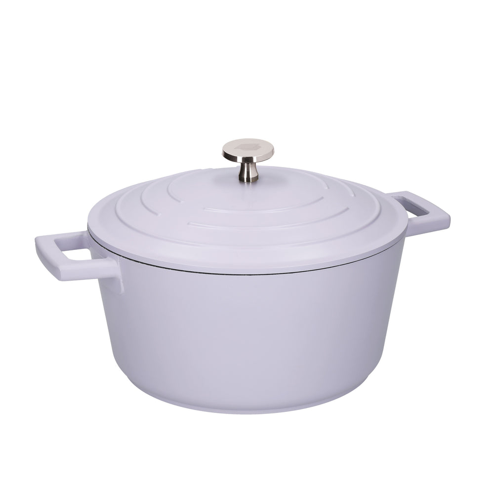 MasterClass Lavender Cast Aluminium Casserole Dish, 4L