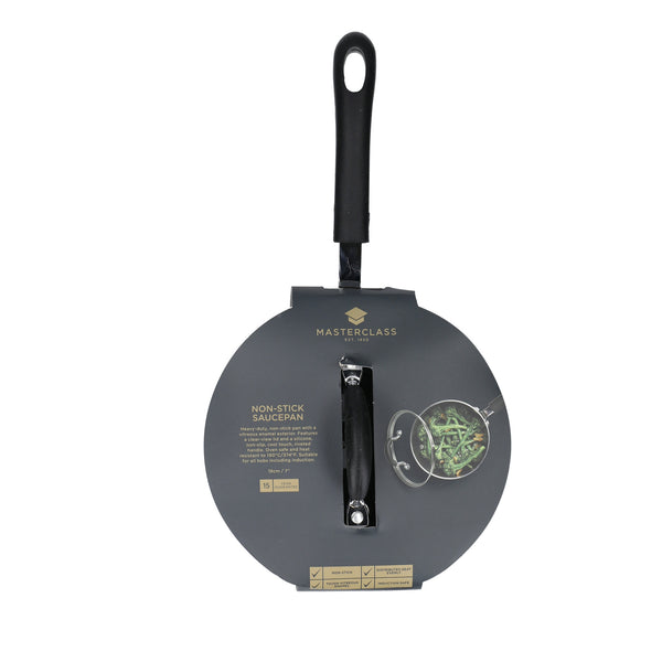 MasterClass Non-Stick Heavy Duty Saucepan, 18cm image 4