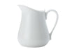 9pc Porcelain Drinkware Set including 320ml Milk Jug, 4x 300ml Cappuccino Cups and 4x Saucers - White Basics