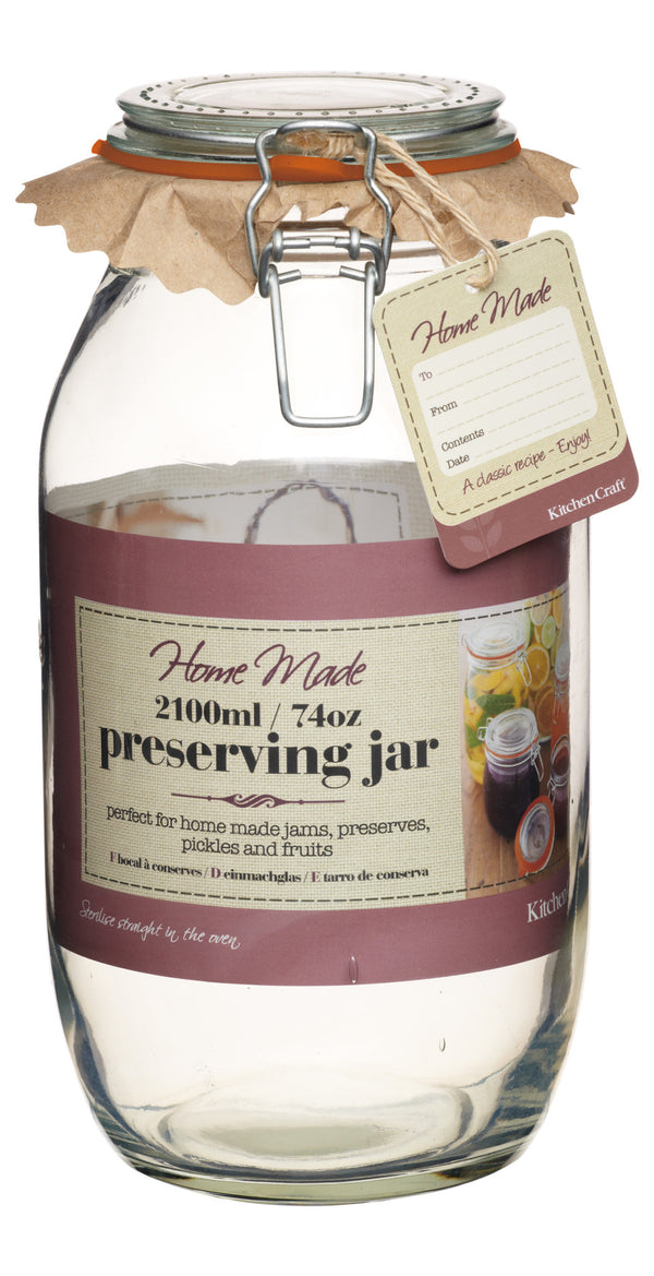 Home Made Glass 2.1 Litre Preserving Jar image 4