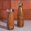 S'well 2pc Reusable Travel Bottle Set with Stainless Steel Water Bottle, 500ml and Traveler, 470ml, Teakwood image 2