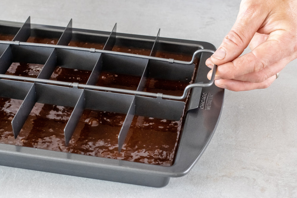 Chicago Metallic Non-Stick Three Piece Brownie Pan Set