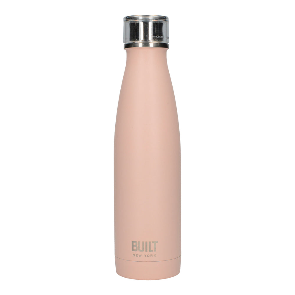 BUILT Hydration Set with Two 500 ml Double Walled Stainless Steel Water Bottle - Pink and Lavender