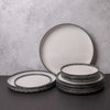 10pc Granite Dinnerware Set with 4 x 21cm Plates, 4 x 26.5cm Plates, 1 x 28cm Plate and 1 x 33cm Plate - Caviar image 2