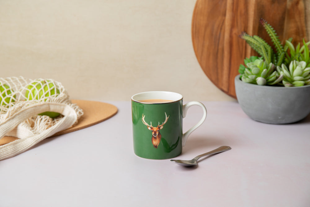 Mikasa Stag Print Porcelain Mug, 280ml