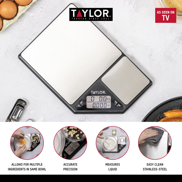 Taylor Pro Dual Platform Digital Dual 5Kg & 500g Kitchen Scale image 11