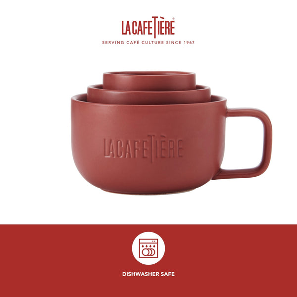 La Cafetière 3pc, Family Mug Set, 380ml, 200ml and 100ml, Red image 7