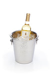 BarCraft Hammered-Steel Sparkling Wine & Champagne Bucket with Ring Handles image 5
