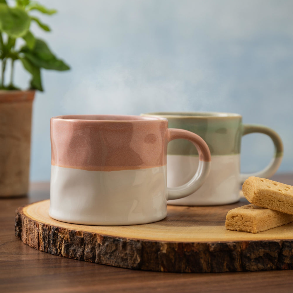 Mikasa Ombre Green and White Mug, 350ML