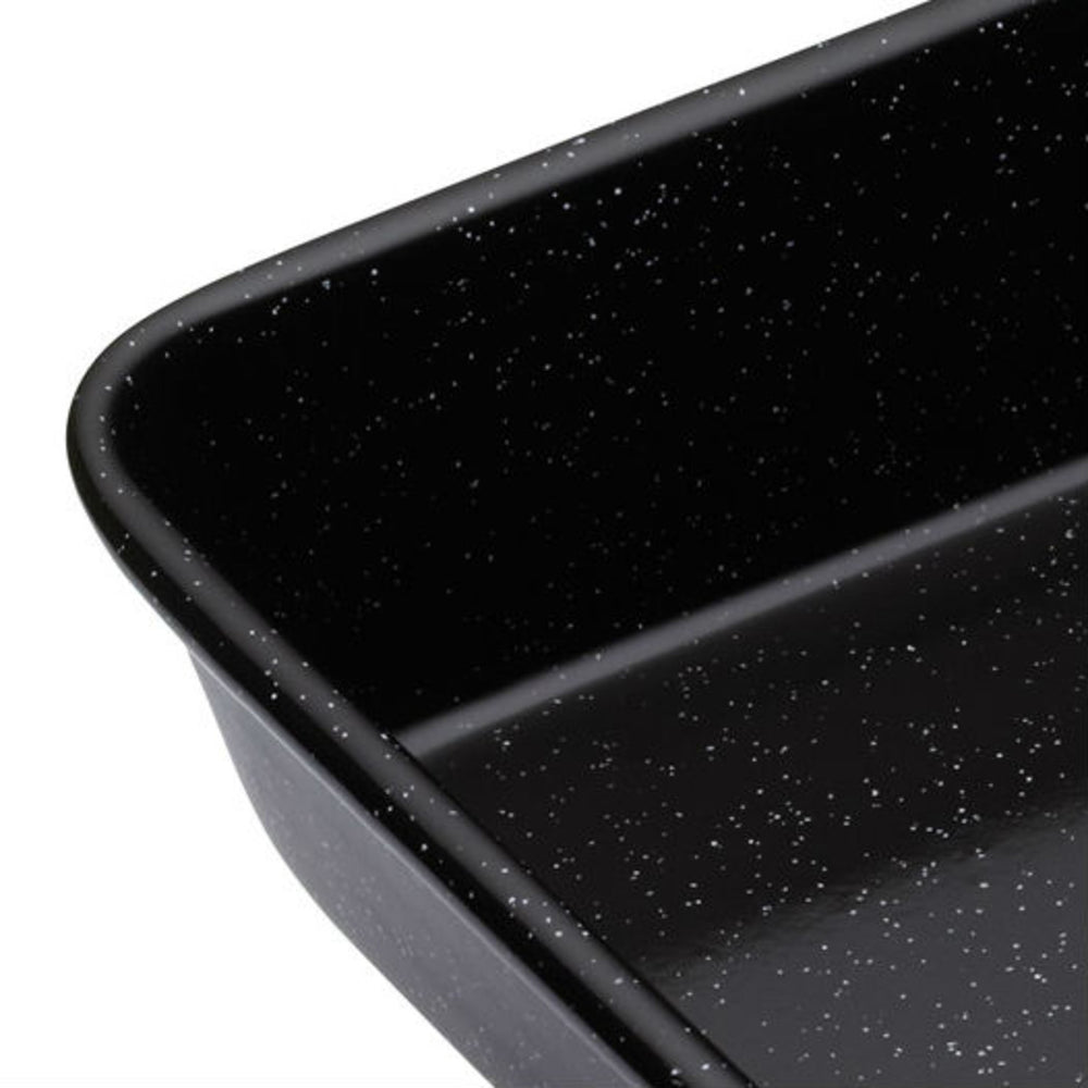 MasterClass Vitreous Enamel Square Pan, 23cm x 4cm