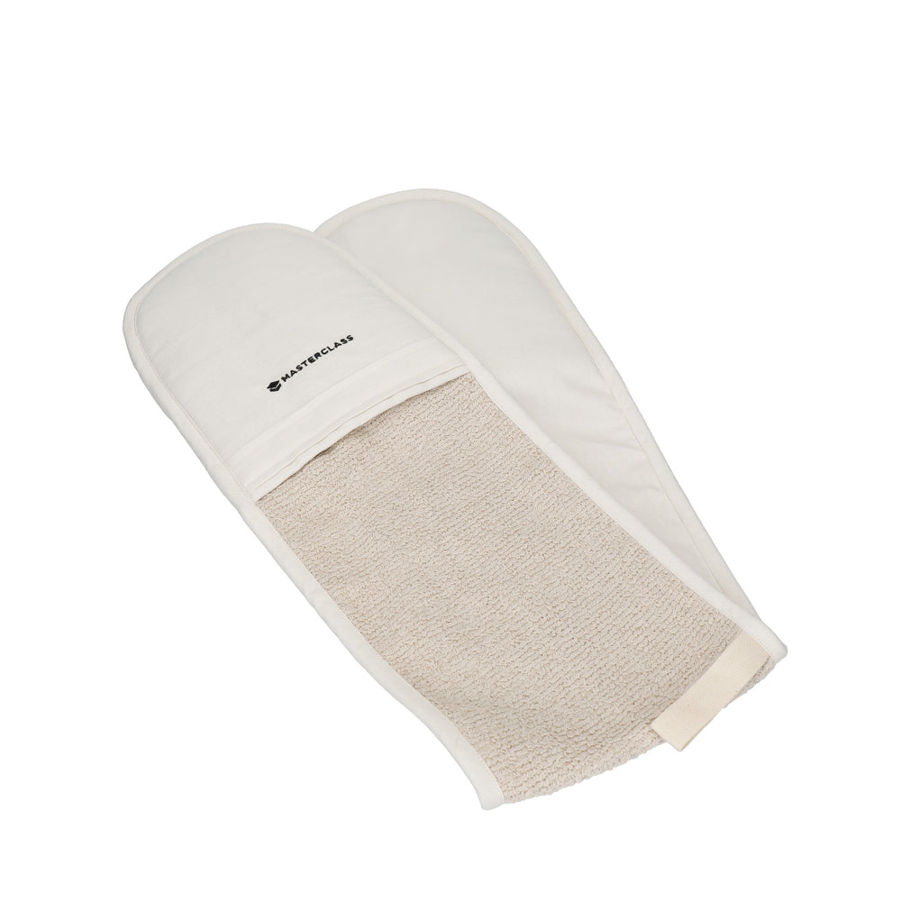 MasterClass Deluxe Professional Double Oven Glove - Cream
