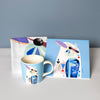 3pc Kookaburra Kitchen Set with 375ml Ceramic Mug, Ceramic Trivet and Cotton Tea Towel - Pete Cromer image 2