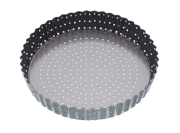 5pc Crusty Bake Non-Stick Bakeware Set with 25cm Quiche Tin, 32cm Pizza Crisper, 12-hole Yorkshire Pudding Tray, 2lb Loaf Pan and 32cm Baking Tray image 7