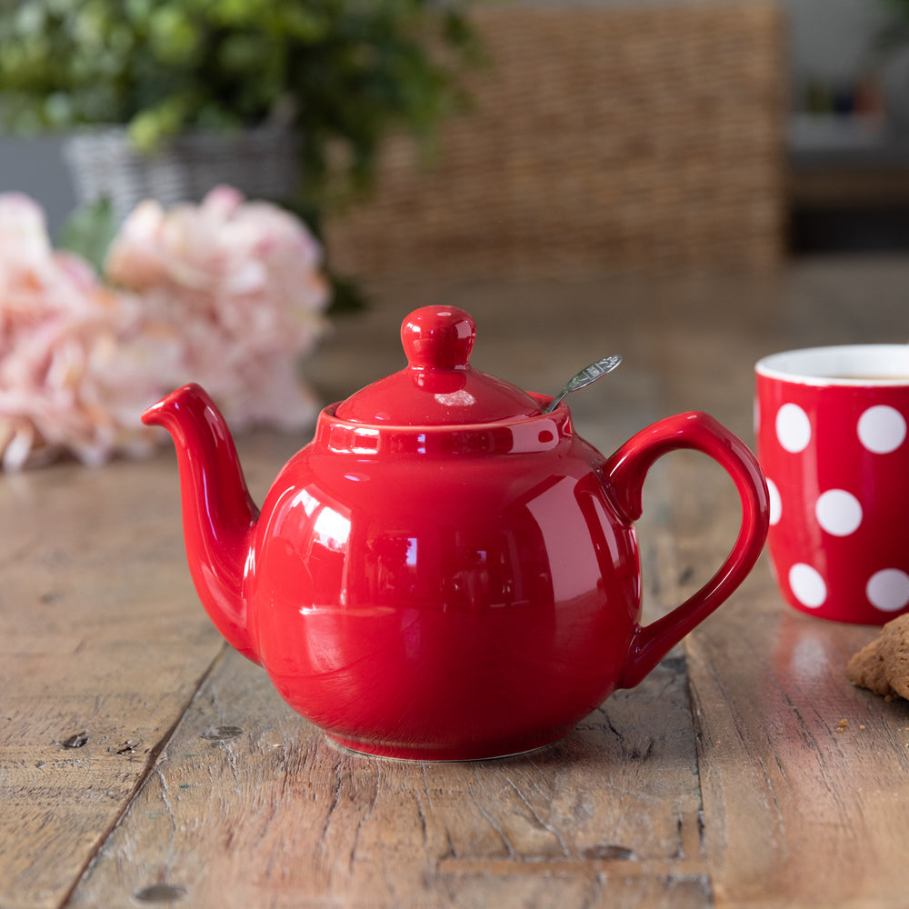 London Pottery Farmhouse 2 Cup Teapot Red CookServeEnjoy