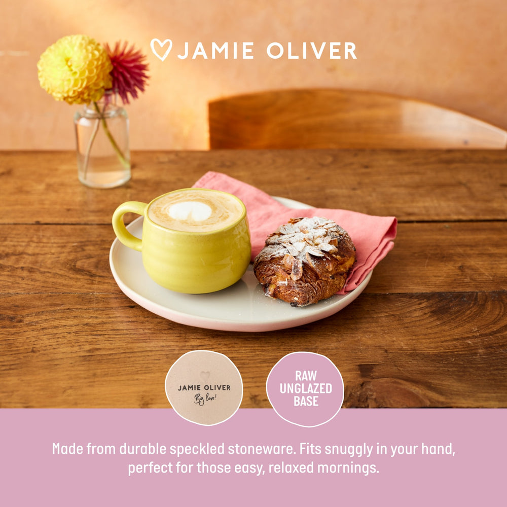 Jamie Oliver Big Love 'Cosy Cuppa' Mug, Yellow, 375ml