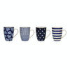 London Pottery Set Of 4 Tulip Mugs Blue image 11