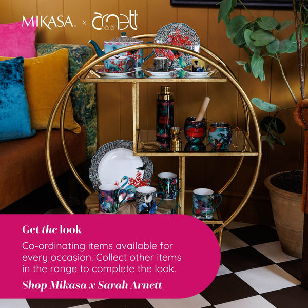 Mikasa x Sarah Arnett Porcelain Mug with Peacock Print, 350ml image 13