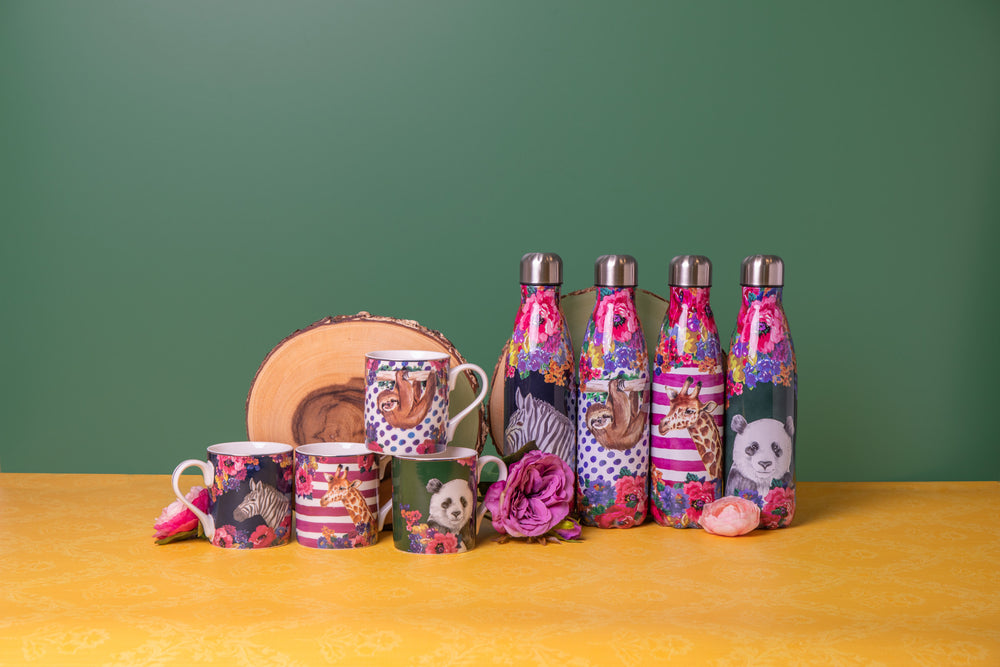 Mikasa Wild at Heart Panda Print Porcelain Mug, 280ml