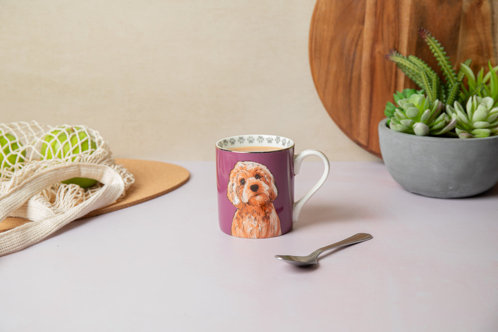 Mikasa Cockapoo Straight-Sided Porcelain Mug, 280ml