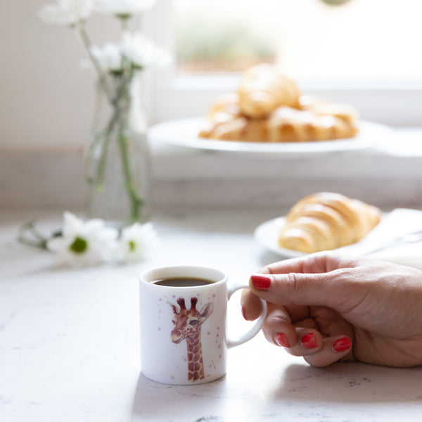 Set of 6 KitchenCraft 80ml Porcelain Giraffe Espresso Cups image 5