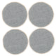 Creative Tops Round Jute Placemats, Set of 4, Grey, 34 cm