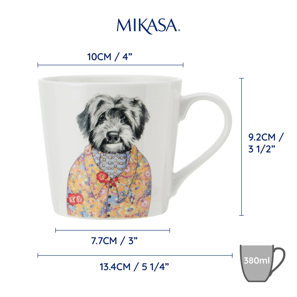 Mikasa Tipperleyhill Cockapoo Print Fine China Mug, 380ml