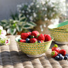 Set of 4 KitchenCraft Green Geometric Ceramic Bowls image 4