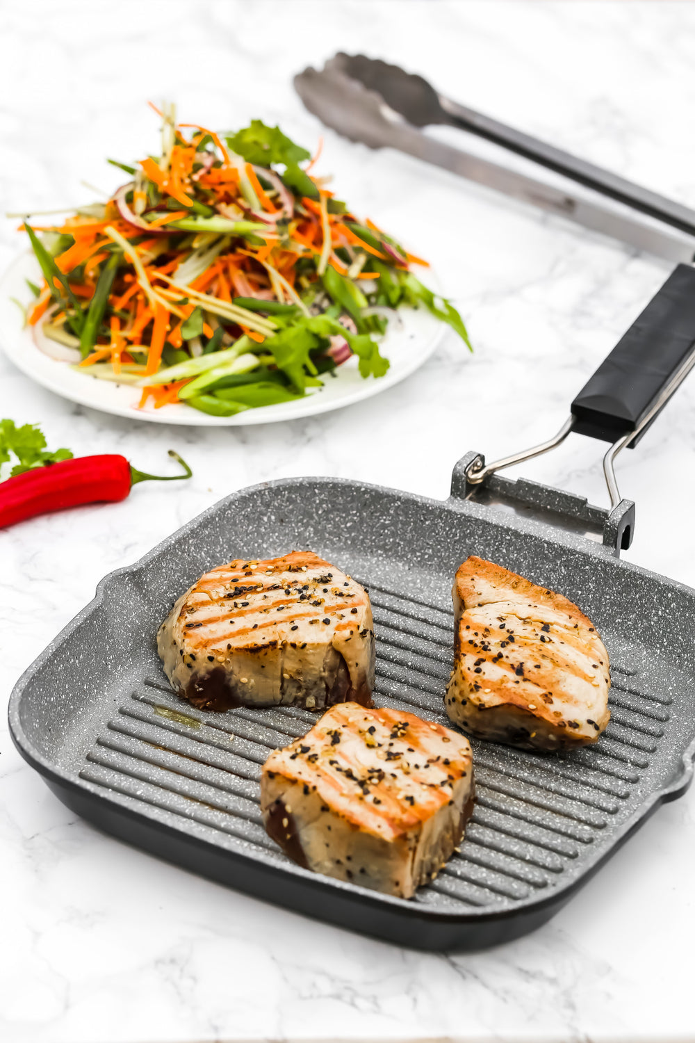 MasterClass Cast Aluminium Grill Pan, 24cm