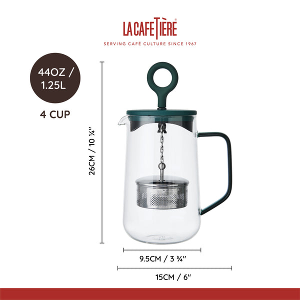La Cafetière Gyro Spinfuser Teapot Green, 1.25L image 8