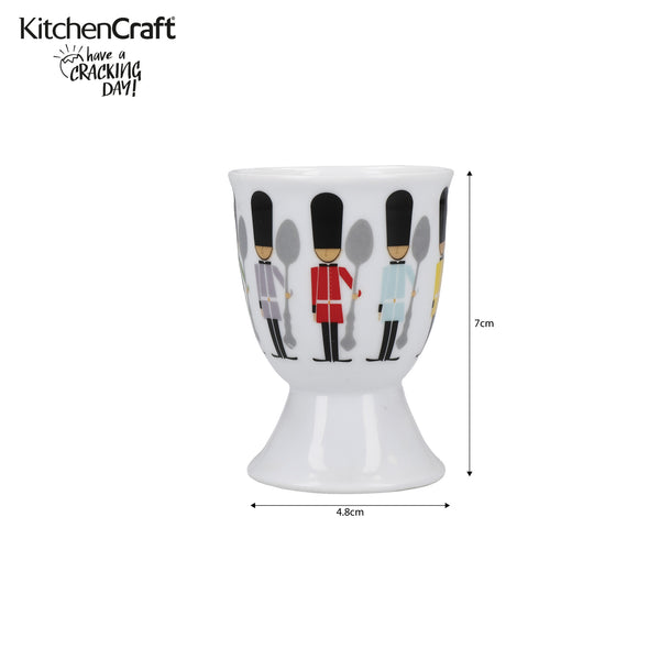 KitchenCraft Soldier Egg Cup Set - Porcelain, 4 Pieces image 8