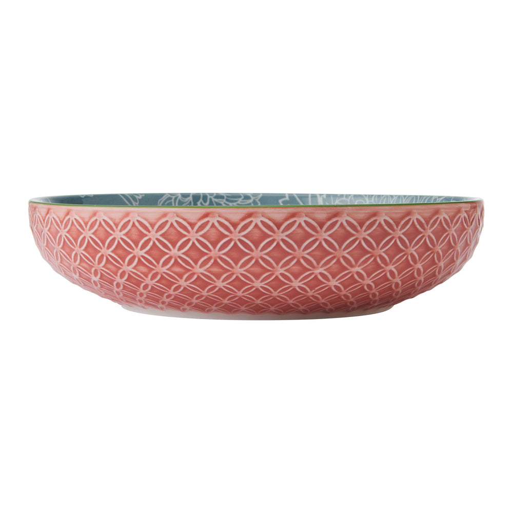 Mikasa Leaf & Geometric Stoneware Bowl, 21 cm