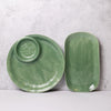 2pc Kiwi Porcelain Serveware Set with Chip & Dip Platter and Oblong Platter, 34cm - Panama image 2