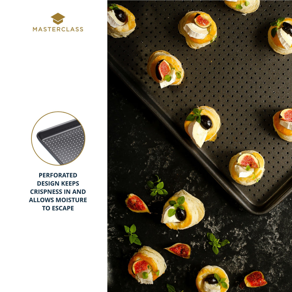 MasterClass Crusty Bake Non-Stick Baking Tray, 39cm x 27cm