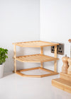 Copco Bamboo 3-Tier Kitchen Corner Storage Shelf image 5